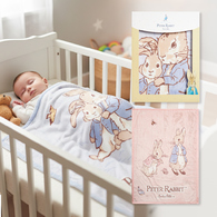 比得兔 幼兒輕量棉柔毛毯禮盒 100x140cm