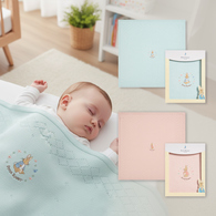 悅讀比得兔洞洞棉毯禮盒 90 x 90cm