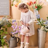 心願比得甜美優雅小香風假兩件洋裝