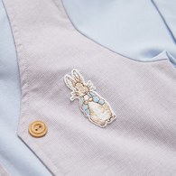 清新比得假兩件排扣上衣