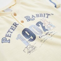 清新比得經典LOGO鈕扣領上衣