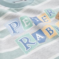 清新比得色塊字母印花上衣