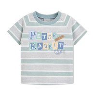 清新比得色塊字母印花上衣