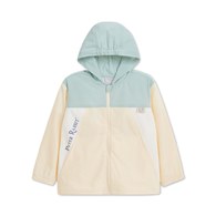 清新比得雙色拼接連帽外套