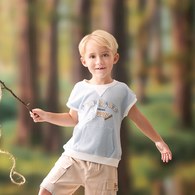 可愛比得小落肩上衣