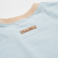 可愛比得滾邊拼接造型上衣