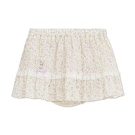 甜心比得紫碎花層次褲裙