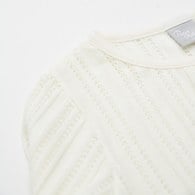 甜心比得簍空針織蕾絲下擺外套