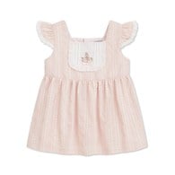 小香兔蕾絲刺繡荷葉邊袖上衣