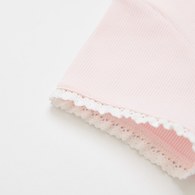 小香兔蕾絲滾邊立體花上衣