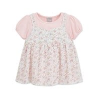 花語比得花瓣刺繡假兩件上衣 (吸濕排汗+抗UV)