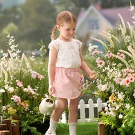 花語比得造型側蝴蝶結褲裙