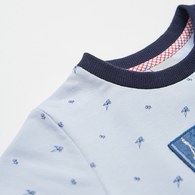 帥氣比得倫敦冒險字母P短袖T恤