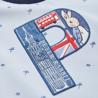 帥氣比得倫敦冒險字母P短袖T恤