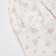 兔美美碎花圓領長袖上衣