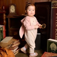 學院比得女長耳兔兔連帽長袖兔裝