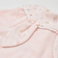 學院比得女甜美粉星空絨長袖兔裝