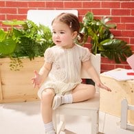 甜心比得紫碎花短袖兔裝