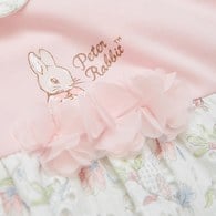 花語比得花瓣刺繡翻領短袖兔裝