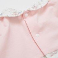 花語比得花瓣刺繡翻領短袖兔裝