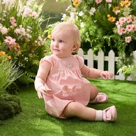 花語比得造型兔口袋短袖兔裝-附髮帶