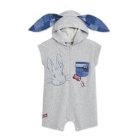 帥氣比得造型長兔耳連帽短袖兔裝