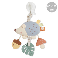 有機棉多功能吊掛抖抖安撫玩具(刺蝟)