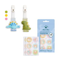 【防蚊入門組】防蚊造型夾二入組(補充式)+高效防蚊貼-驅雙蚊