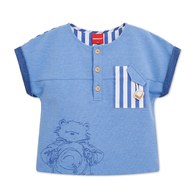 柏靈頓之旅拼接手繪風上衣