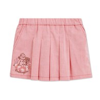 柏靈頓之旅刺繡百褶褲裙