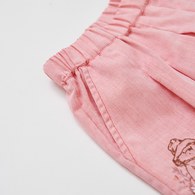 柏靈頓之旅刺繡百褶褲裙