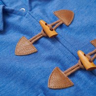 柏靈頓之旅牛角扣翻領短袖兔裝