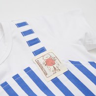 柏靈頓之旅條紋刺繡假兩件兔裝 (吸濕排汗+抗UV)