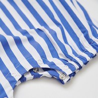 柏靈頓之旅條紋刺繡假兩件兔裝 (吸濕排汗+抗UV)