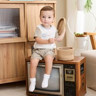 柏靈頓休閒短袖兔裝 (新澳代爾食毛布+澳爾棉布)