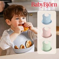 BABYBJÖRN 軟膠珠邊防屑圍兜 (4色選擇)