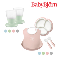 BabyBjörn 分隔餐盤餐具組+防滑杯2入