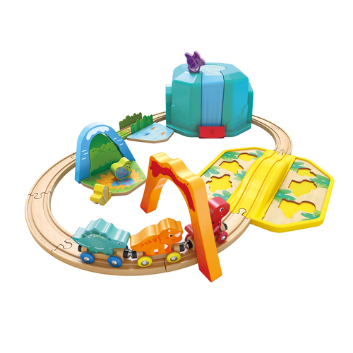 德國 Hape 恐龍世界火車軌道組