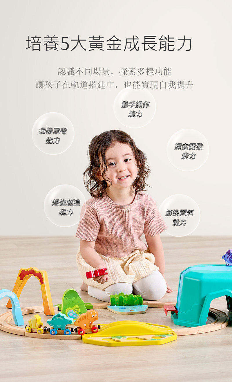 奇哥火車玩具培養5大成長能力