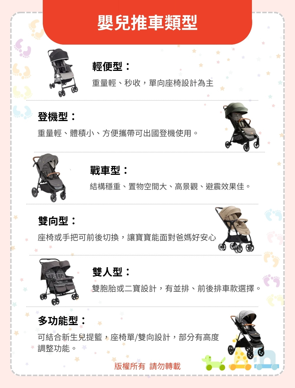 嬰兒推車種類