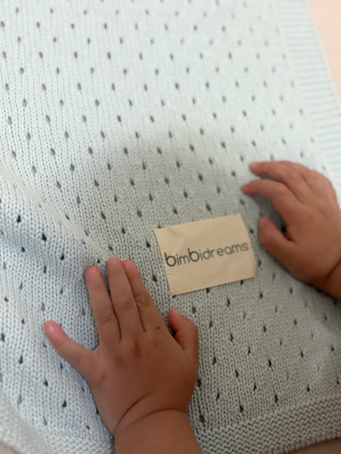 bimbidreams 純棉洞洞毯純棉材質