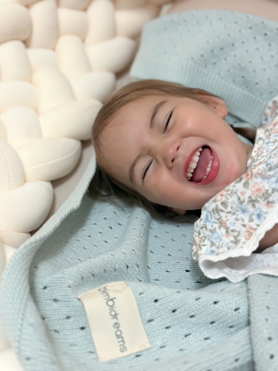 Bimbidreams 的純棉洞洞毯使用心得